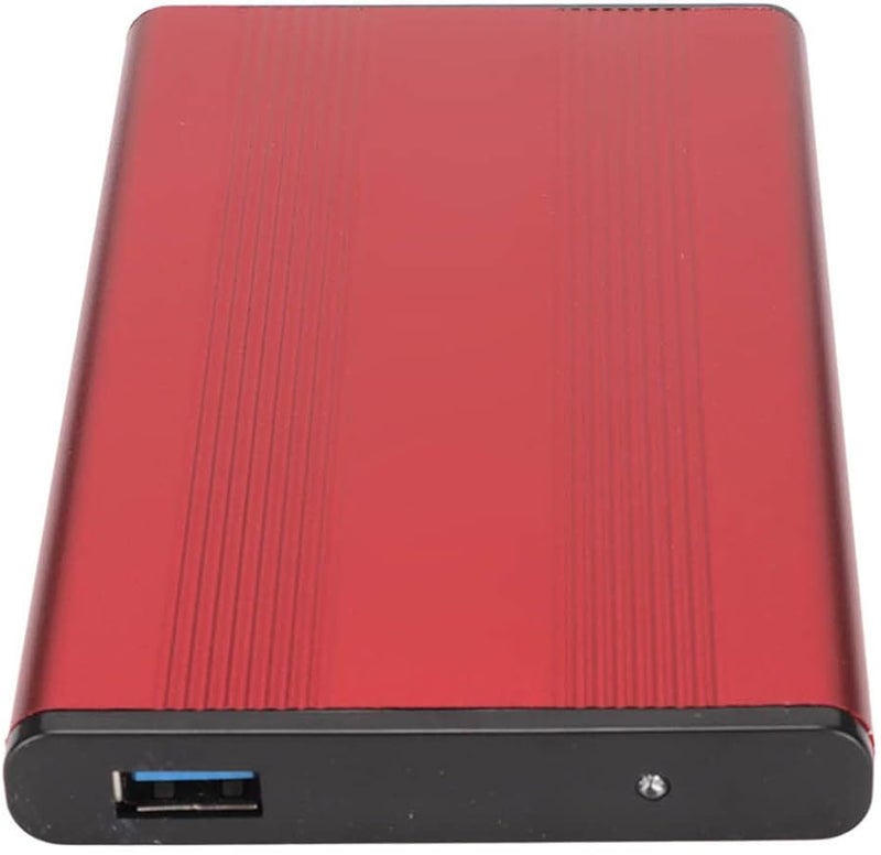 Red Portable 2TB USB 3 0 Hard Drive Enclosure 2 5 Inch 5Gbps for OS X Vista - Image 3