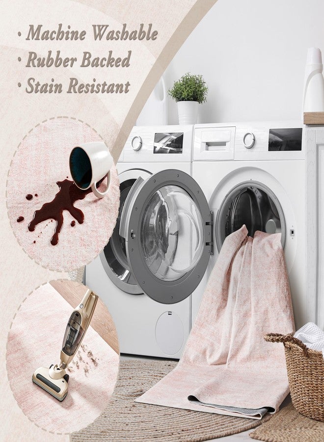 BILEEHOME 4x6 Rug for Girls Room,Washable Non Slip Boho Modern Small Area Rugs for Entryway Bathroom Bedroom Kitchen - Image 5