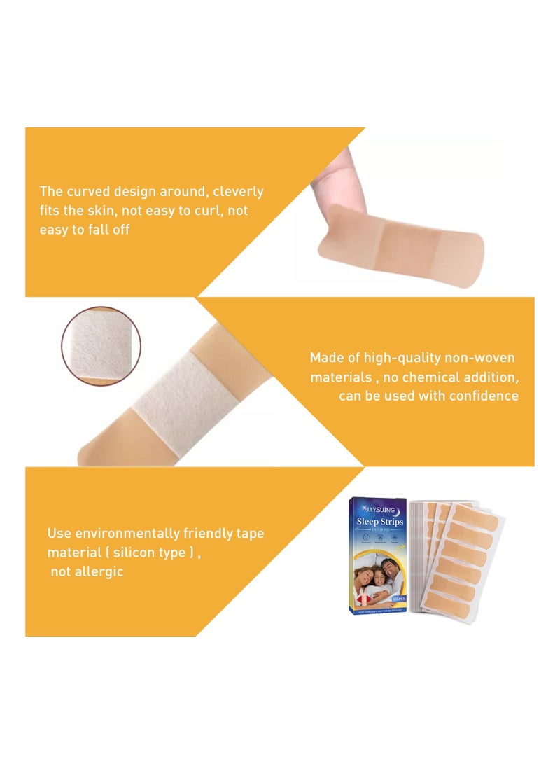 Mouth Tape for Sleeping 60 Count Sleep Strips for Sleep Apnea Advanced Gentle Anti Snoring Devices for Less Mouth Breathing Sleep Tape for Your Mouth Snoring Reduction