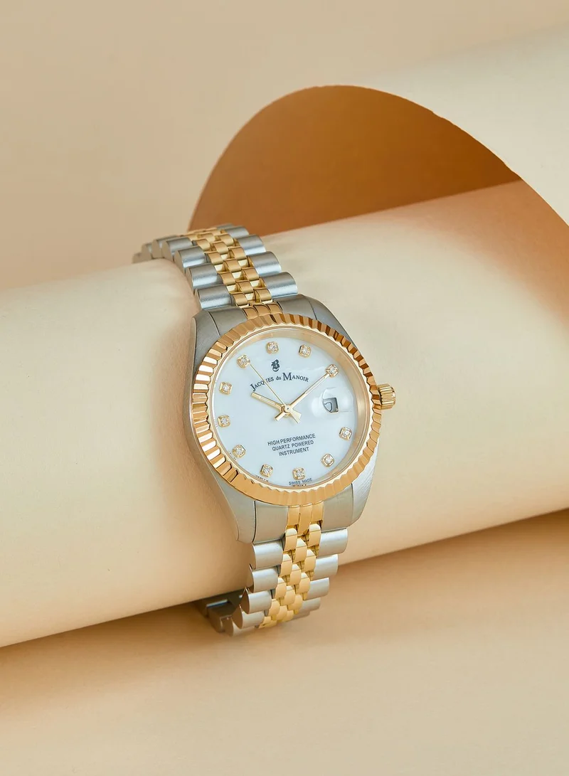 Jacques Du Manoir Classic Steel Strap Analog Watch