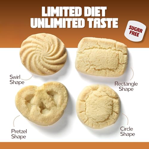 BREXONIC Sugar Free Butter Cookies 36 Count Traditional Danish Cookies, Premium Assorted Shortbread cookies for Diabetics (1 Pk, 11 Ounce) - Image 3