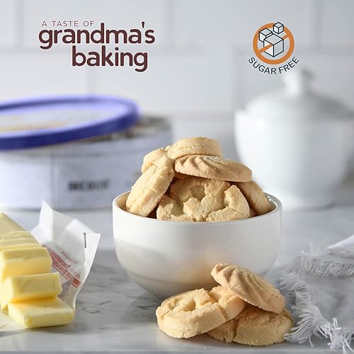 BREXONIC Sugar Free Butter Cookies 36 Count Traditional Danish Cookies, Premium Assorted Shortbread cookies for Diabetics (1 Pk, 11 Ounce) - Image 5
