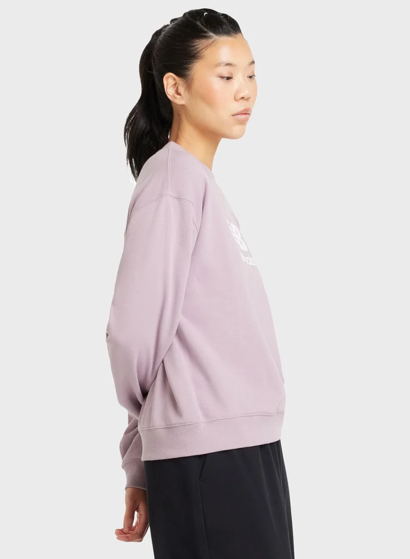 نيو بالانس Essential French Terry Logo Sweatshirt