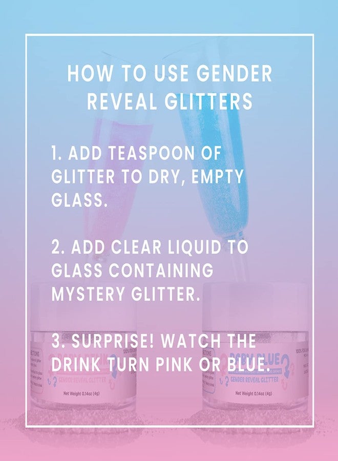Bakell Brew Glitter Baby Pink Gender Reveal Color Changing Edible Drink Glitter (45g, 1x Jars) for Clear Cocktails, Mocktails and other Beverages! - Image 5