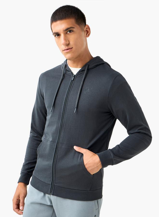 Active Men Zip Through Hoodie - Image 1