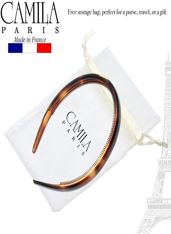 Camila Paris AD44 French Fashion Headband for Women, Very Flexible with Teeth for Strong Hold Grip, Women's Hairband, No Slip and Durable Styling Girls Hair Accessories, Made in France with Cellulose - Image 2