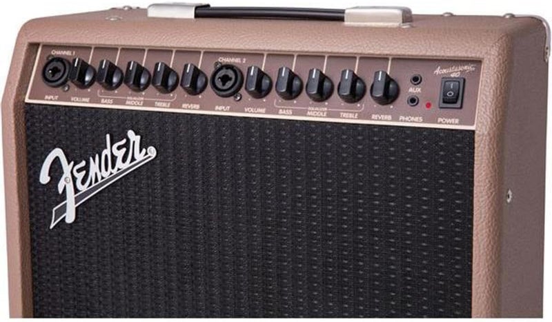 FENDER Fender Acoustasonic Guitar Amp for Acoustic Guitar 40 Watts with 2Year Warranty 2x65 Inch Speakers Chorus Effect Dual Frontpanel Inputs 98Dx176Wx155H Inches BrownWheat - Image 4