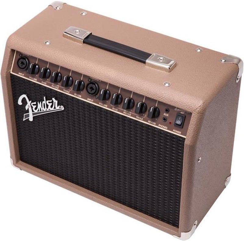 FENDER Fender Acoustasonic Guitar Amp for Acoustic Guitar 40 Watts with 2Year Warranty 2x65 Inch Speakers Chorus Effect Dual Frontpanel Inputs 98Dx176Wx155H Inches BrownWheat - Image 2