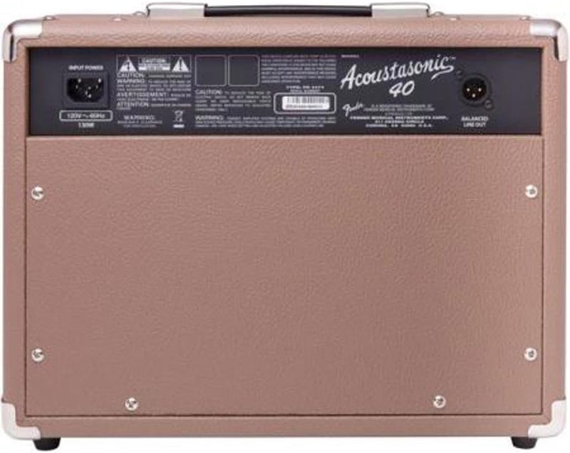 FENDER Fender Acoustasonic Guitar Amp for Acoustic Guitar 40 Watts with 2Year Warranty 2x65 Inch Speakers Chorus Effect Dual Frontpanel Inputs 98Dx176Wx155H Inches BrownWheat - Image 5