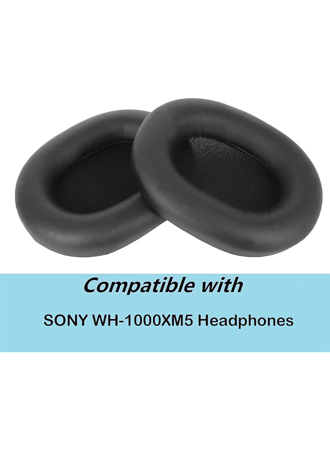 erorex Protein Leather Replacement Ear Pads For Sony Wh 1000Xm5 Wh 1000Xm5 Noise Canceling Headphones Pro M Wh 1000Xm5 Headphones Ear Cushions Headset Earpads Ear Cups Repair Parts Black - Image 5
