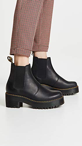 Dr Martens Dr. Martens Women's Rometty Chelsea Boot, Black Burnished Wyoming, 8 - Image 3