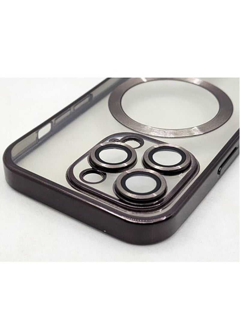 IPhone 14 Pro (6.1 Inch) MagSafe Case With Colored Sides & Camera Protection - Clear / BLACK  - Image 3