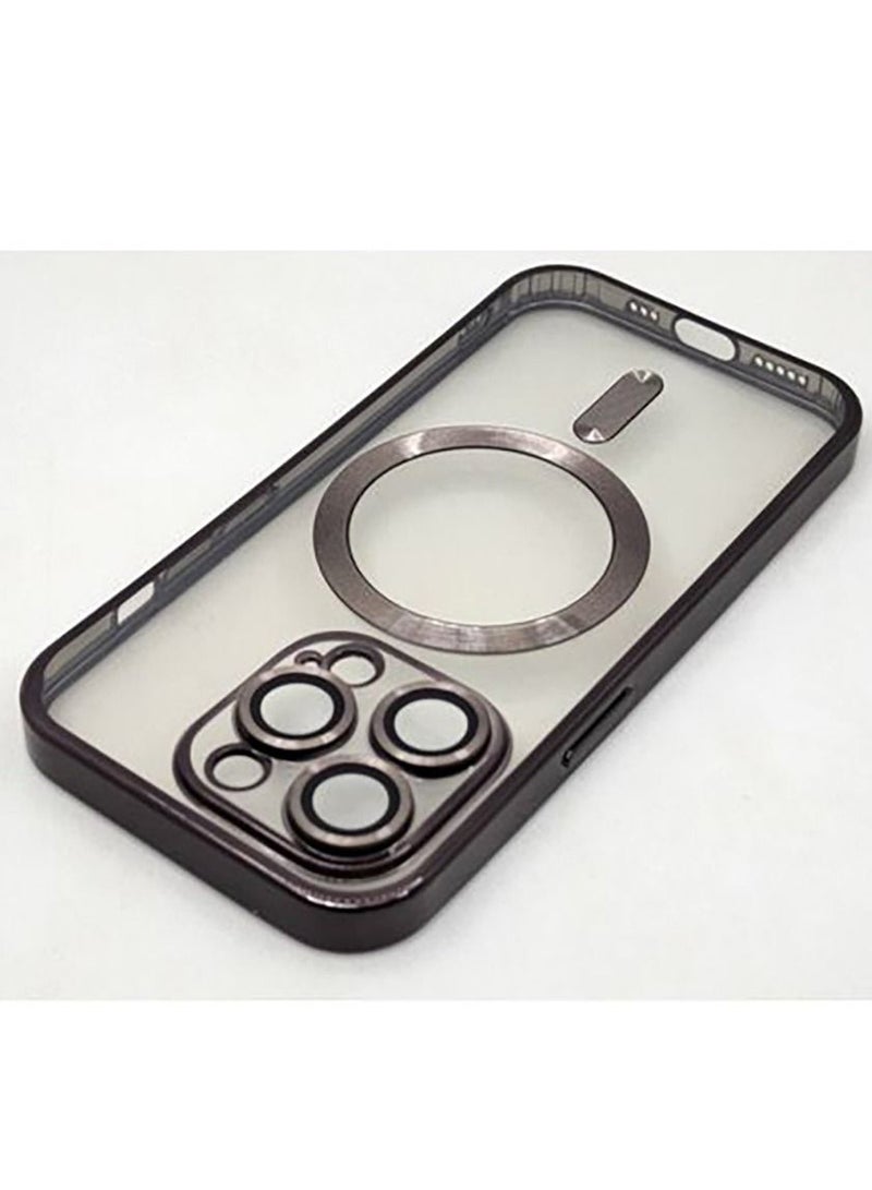 IPhone 14 Pro (6.1 Inch) MagSafe Case With Colored Sides & Camera Protection - Clear / BLACK  - Image 1