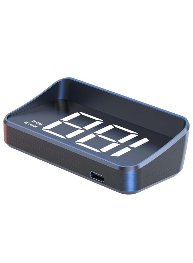 مركبة هود عالمية مع عرض الزجاج الأمامي ومقياس سرعة GPS  عرض سرعة MPH / KM الرقمي في الضوء الأبيض  بيانات القيادة في الوقت الحقيقي لجميع المركبات (SUV ، شاحنة ، سيارة سيدان) - Image 1