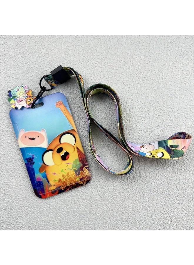 NIBEMINENT 1 - Piece Explorer's Treasure Kpop Photo Card Holder Pendant Key Chain ID Badge Holder ID Card Holder Photo Card Protector for School ID Office ID Access Card for Women Girls