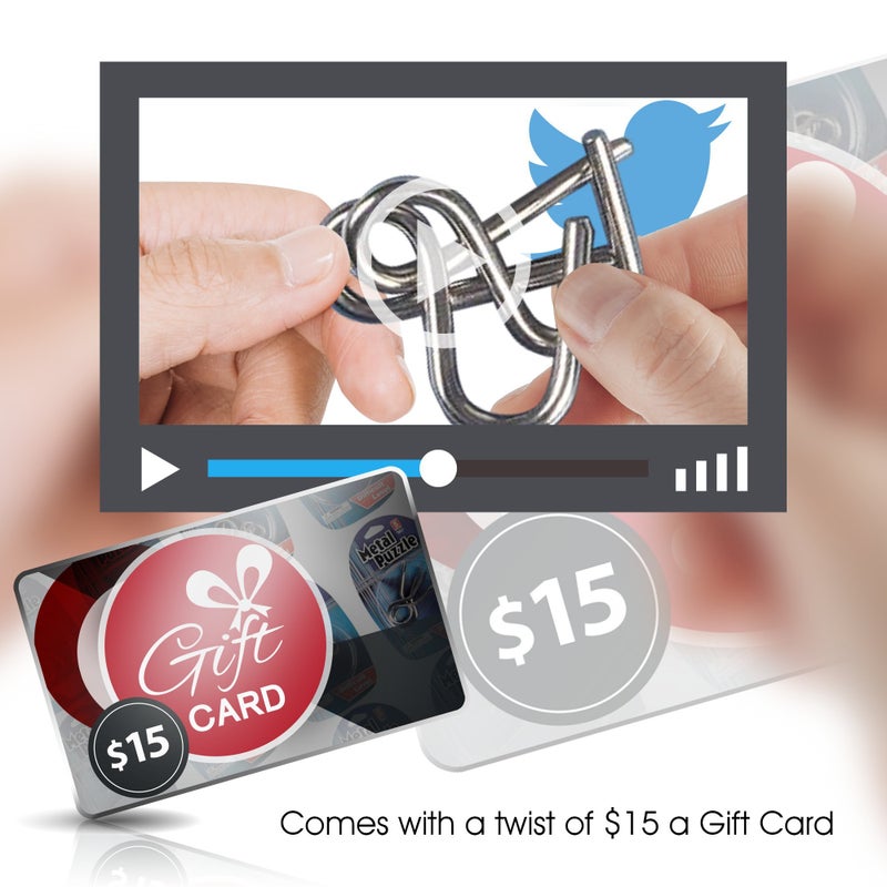 ArtCreativity Gamie Brain Teaser Puzzles, Metal Wire Puzzle Set of 12 Unique Individually IQ Wire Metal Puzzles - Fun Brain Teaser IQ Game - Great Educational Toy for Party Favor Kids and Adults Challenge - Image 3