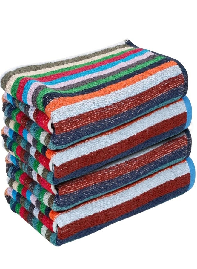 Ambra Linens طقم مناشف حمام أمبرا لينينز 500 غرام/متر مربع، فائقة الامتصاص، مصنوعة من القطن الخالص 100%، ناعمة وفخمة، مناسبة لجميع الفصول، مقاس كبير جدًا، بتصميم كابانا، مثالية لحمام السباحة والشاطئ والمنتجعات الصحية والصالات الرياضية - Image 1