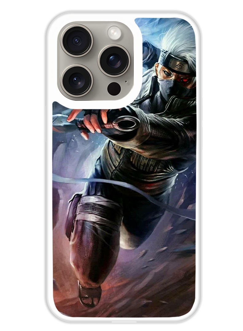 Theodor Protective Case Cover For APPLE IPHONE 15 Pro Max The Anime Naruto 1 (White Bumper) - Image 1