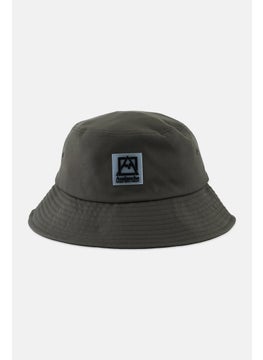 Avalanche Men Brand Logo Drawstring Boonie Bucket Hat, Olive  - Image 1