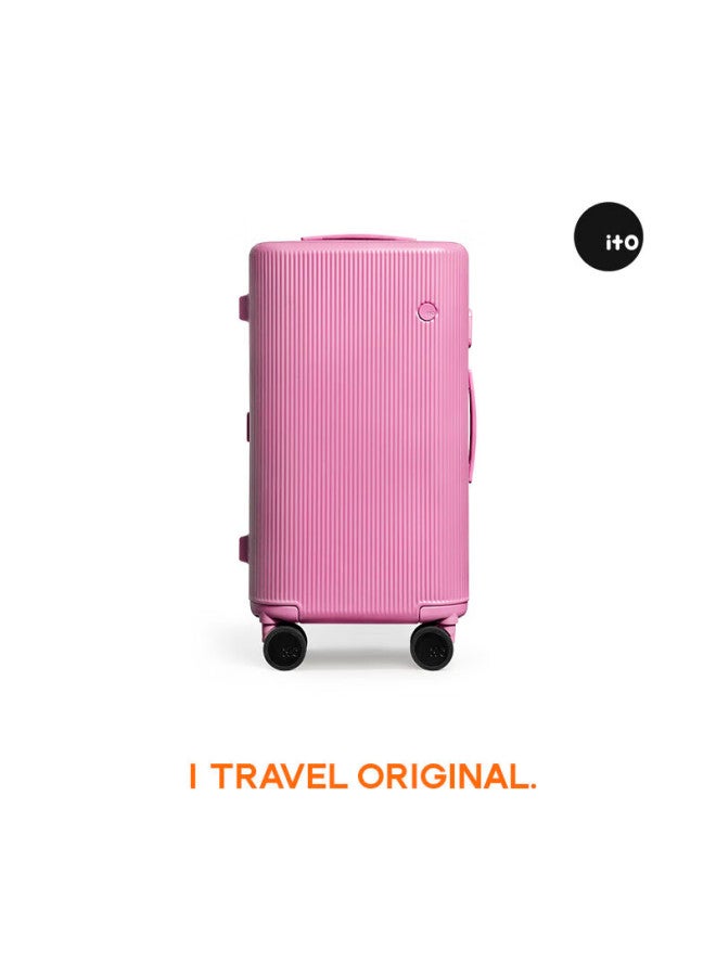 Ito Luggage Pistachio2 Large Capacity Uni Travel Suitcase Checked Luggage Dream Pink 20-inch Trunk - Image 1