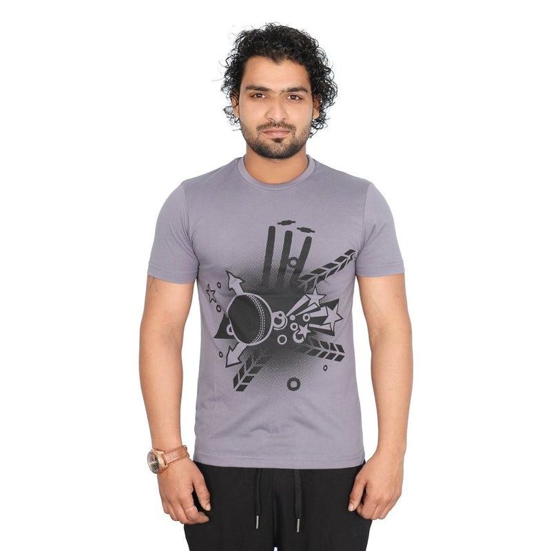 Vector X VTC-001-L-S Cotton T-Shirts, Small (Grey) - Image 4
