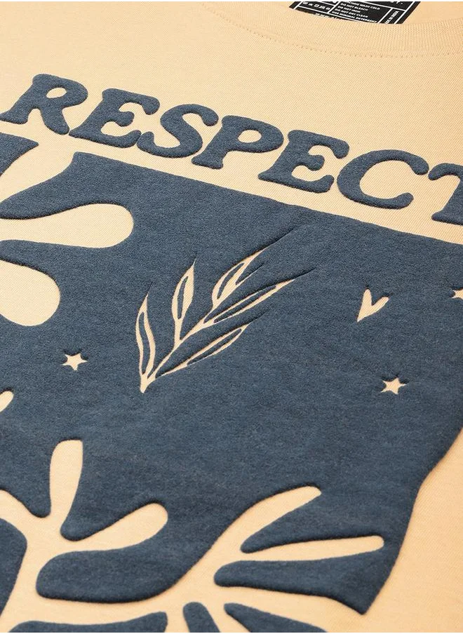 Dillinger Respect Mother Earth Graphic Print Oversized T-Shirt by Styli