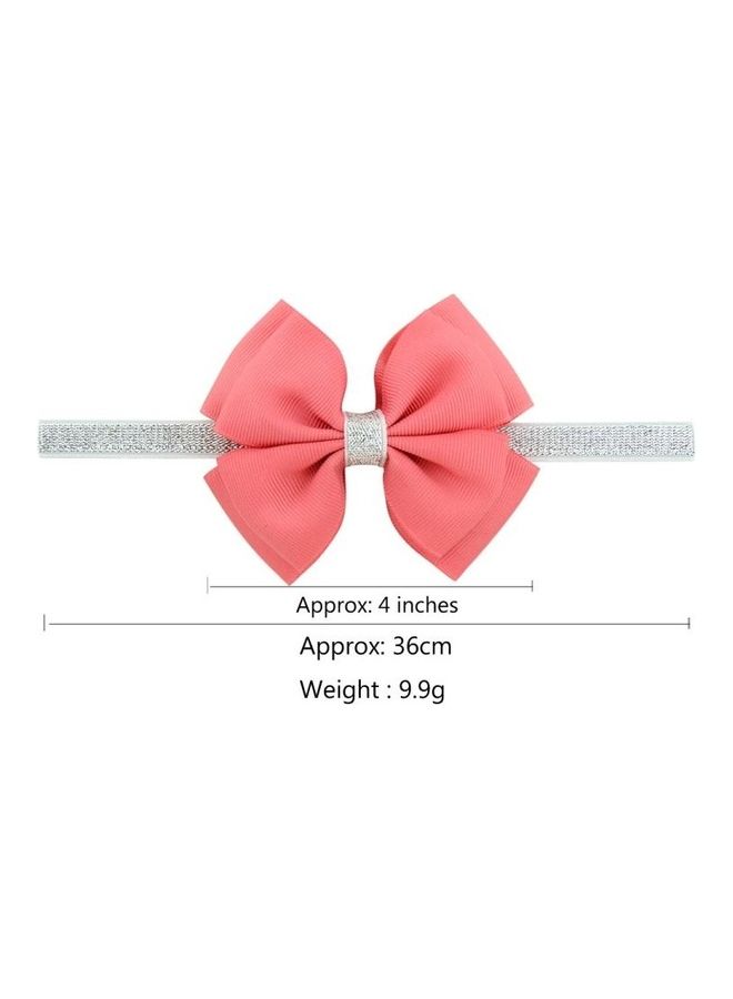 NIBEMINENT 2-Piece Baby Hair Bow Fower Headband Multicolour - Image 3
