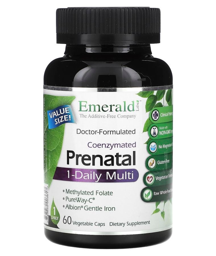 CoEnzymated Prenatal 1-Daily Multi 60 Vegetable Caps