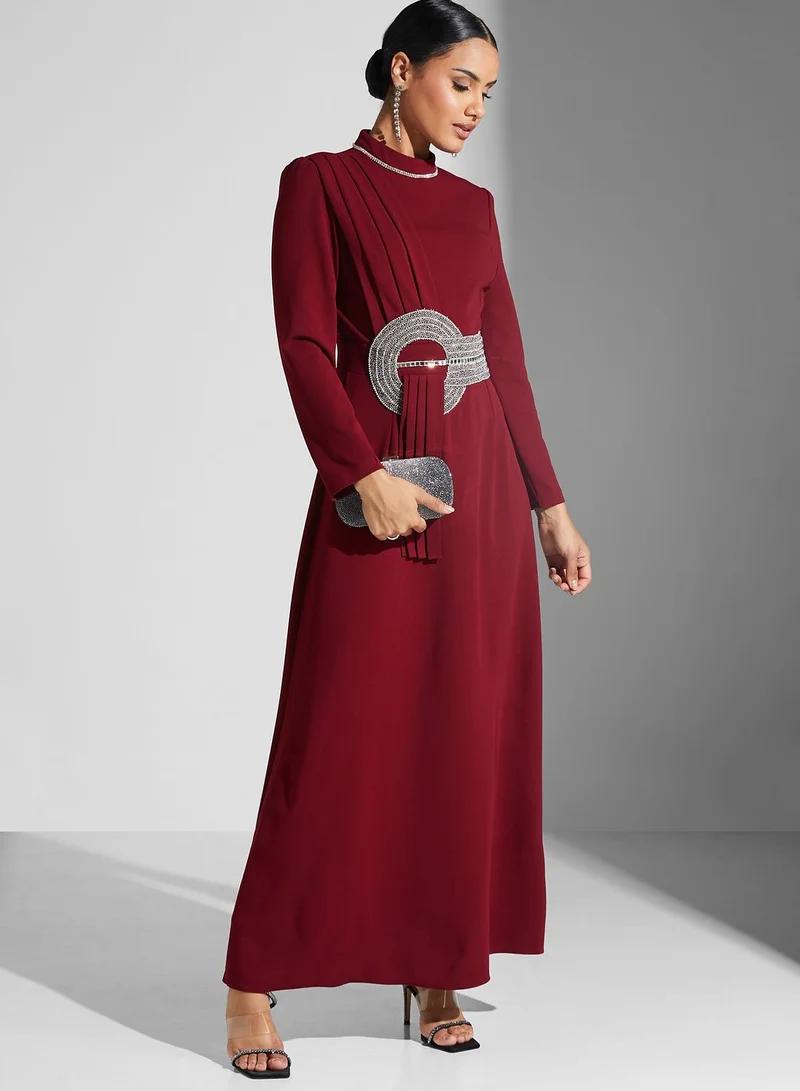 Khizana Embellished Waist Dress