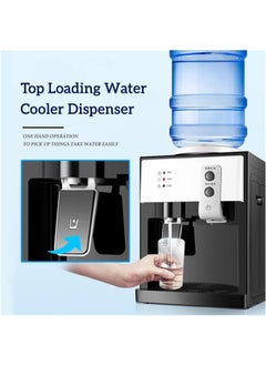 Denzoz Water Cooler Dispenser Desktop Electric Hot and Cold Water Dispenser 3 Temperature Settings Boiling Water Water Dispenser for 1 to 5 Gallon Bottles Gold 550W  - Image 4