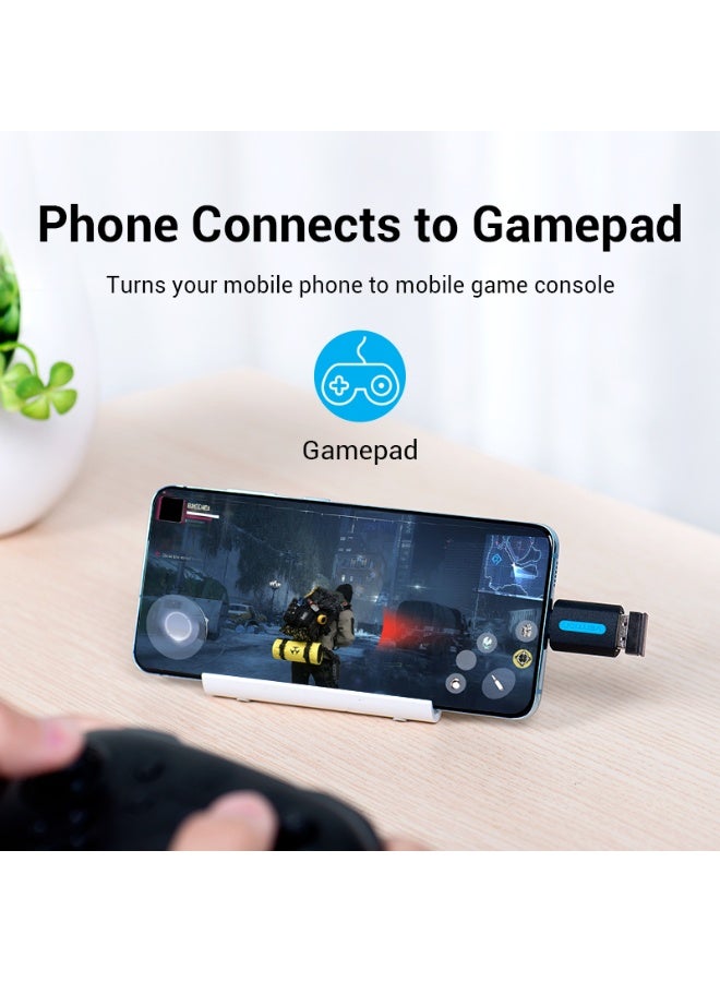 VENTION USB-C Male to USB 2.0 Female OTG Adapter Black PVC Type Model # CDTB0 - Image 5