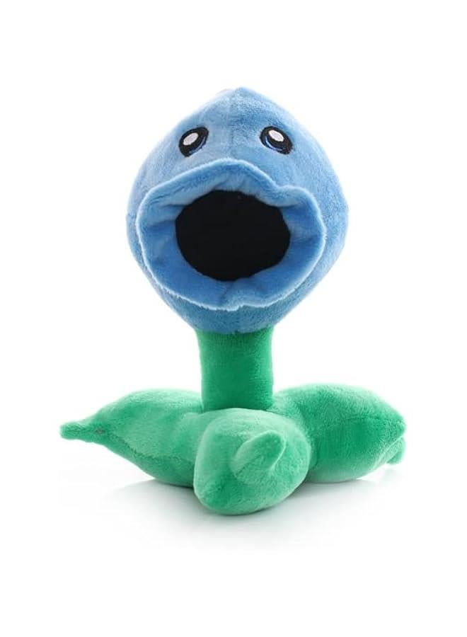 PVZ Plush Toys-Come with 50pcs Stickers, PVZ Figures Plush Stuffed Toy, Zombie Plant Plush Toy, Zombie Plush, Plants Plush, PVZ Stuffed Toys, PVZ Plush Figures Set (Snow Pea)  - Image 1