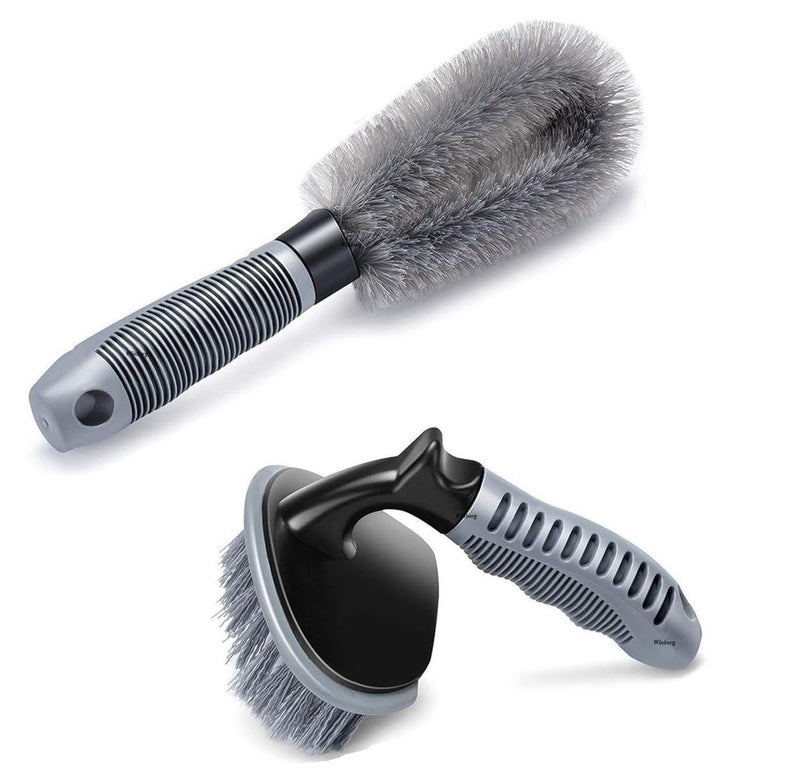 Winberg 2 Pcs Tyre and Alloy Wheel Cleaning Brush, Rim Cleaner for Your Car, Motorcycle or Bicycle Tire Brush Washing Tool TY02 - Image 5