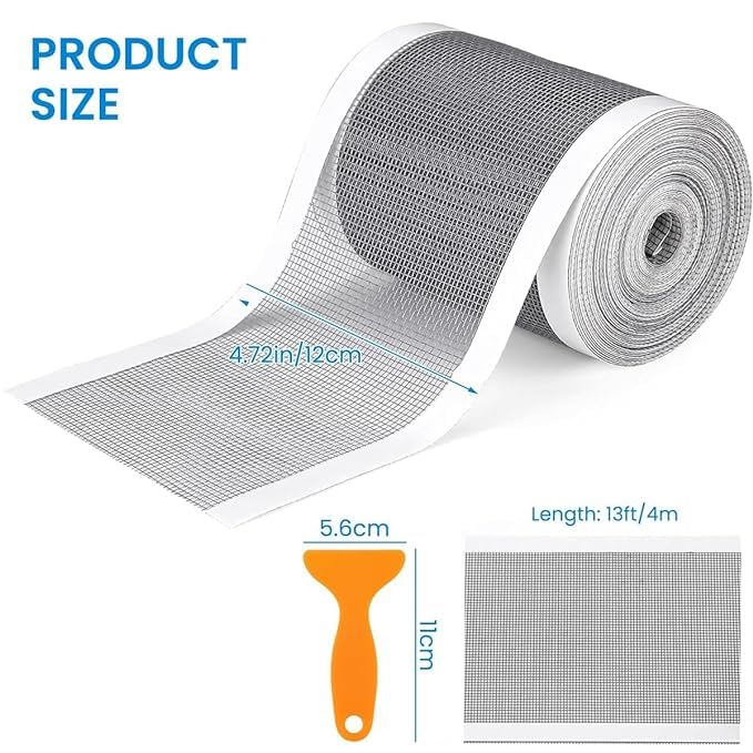GUDDIES 1 Roll Kitchen Sink Strainer Disposable Hair Catcher Shower Drain Mesh Stickers Cuttable PVC Mesh DIY Shower Drain Cover Hair Catcher for Any Length 14 Feet Hair Stopper 7 CM Width 1 - Image 2