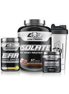 Bundle Isolate 4.4Lbs/2Kg Delicious Chocolate Eaa 30Sv Lemon Lime Creatine 300G Shaker