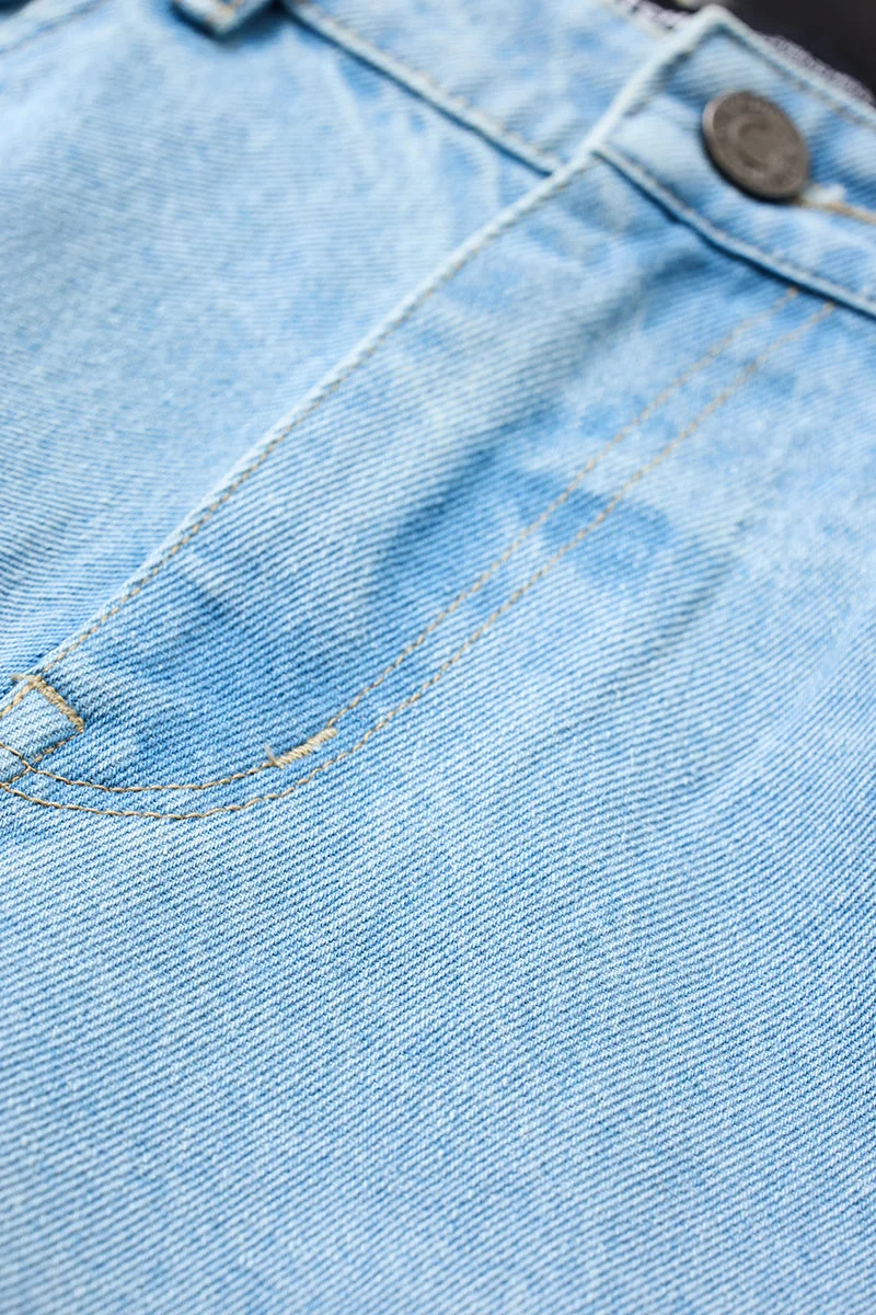 SNITCH جينز واسع أزرق فاتح