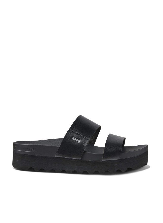 Reef Cushion Vista Hi Womens Platform Fashion Sandal, Arch Support, Ultra Soft Cushion Footbed, Black/Black, 12 - Image 1