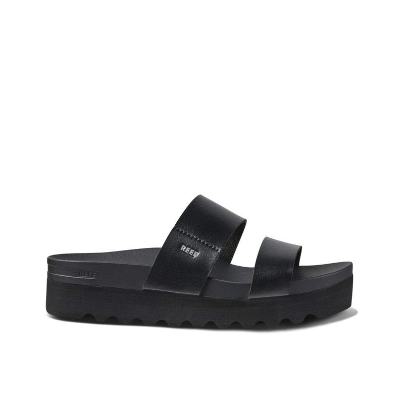 Reef Cushion Vista Hi Womens Platform Fashion Sandal, Arch Support, Ultra Soft Cushion Footbed, Black/Black, 12 - Image 3
