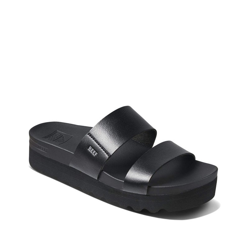 Reef Cushion Vista Hi Womens Platform Fashion Sandal, Arch Support, Ultra Soft Cushion Footbed, Black/Black, 12 - Image 2