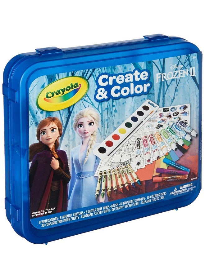 Crayola حقيبة تلوين كرايولا فروزن 2، فنون وحرف، هدية للأطفال، أعمار 5، 6، 7، 8، قد يختلف التغليف - Image 1