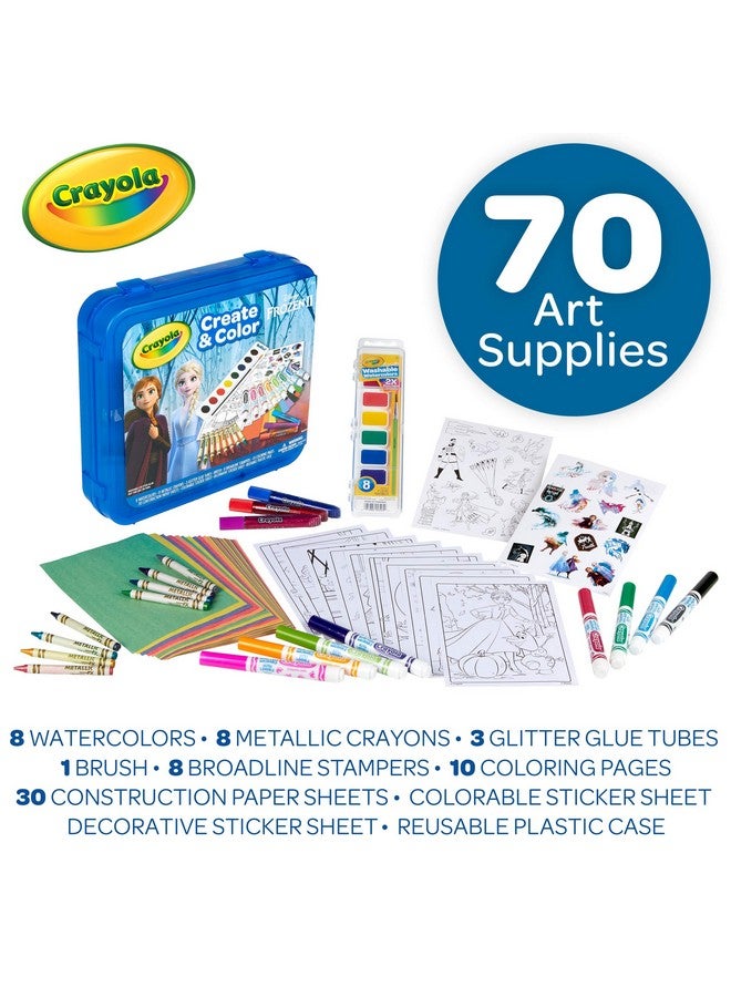 Crayola حقيبة تلوين كرايولا فروزن 2، فنون وحرف، هدية للأطفال، أعمار 5، 6، 7، 8، قد يختلف التغليف - Image 4