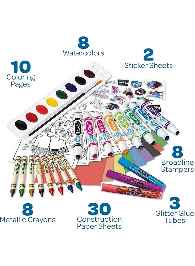Crayola حقيبة تلوين كرايولا فروزن 2، فنون وحرف، هدية للأطفال، أعمار 5، 6، 7، 8، قد يختلف التغليف - Image 2