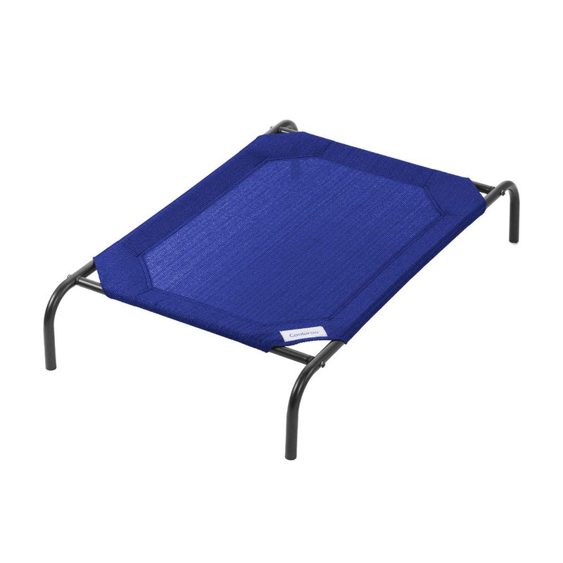 Coolaroo Original Elevated Dog Bed - Breathable Off-The-Ground Pet Bed with Cooling Fabric, Joint Relief & Moisture-Resistant Fabric, 100% Recyclable, Easy Clean, Aquatic Blue, Medium - Image 1