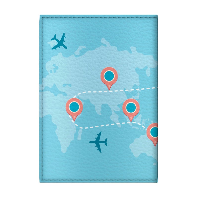 Quttie Passport Cover for Kids, Women and Men, Cute Travel Passport Holder (Airplane) - Image 3