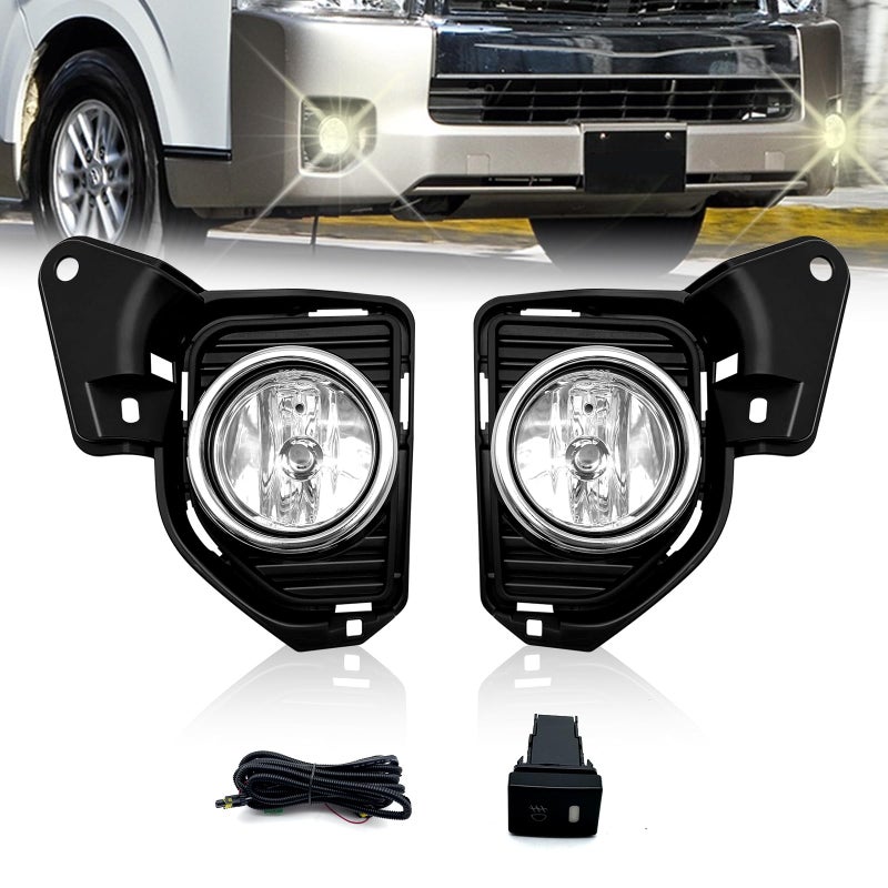 Fog Light Fit for Toyota Hiace 2014 2015 2016 2017 2018 Replacement Halogen Lamps Kit with Wiring Harness and Switch