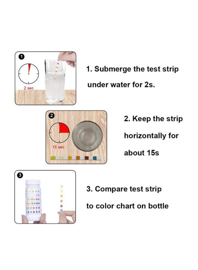 6 In 1 Multipurpose Chlorine Ph Test Strips Spa Swimming Pool Water Tester Paper - Image 5