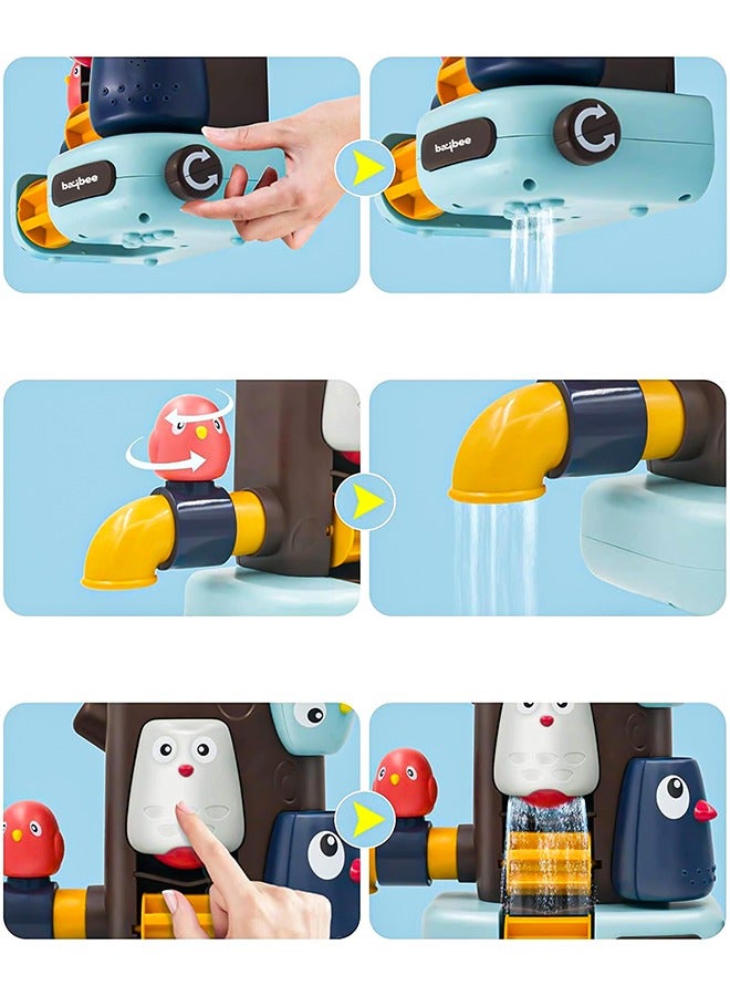 بيبي Baybee ألعاب حمام الطفل الخروج من بيت الشجرة المرح شلال حوض الاستحمام لعبة حمام السباحة ألعاب حمام الطفل للأطفال الصغار الأولاد والبنات - Image 2