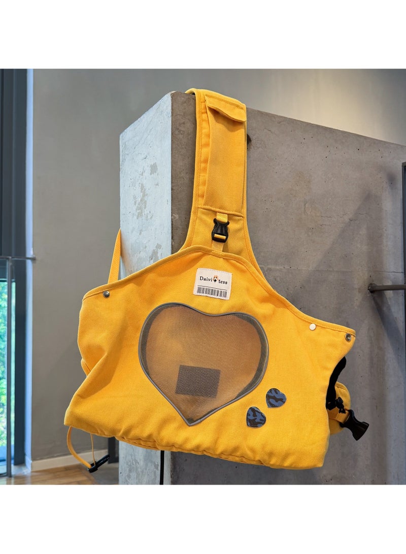 عام حقيبة قطة محمولة مثل حقيبة الظهر، مصنوعة من قماش منشف. تناسب القطط الصغيرة والحيوانات الأليفة الكبيرة على حد سواء. إنها حقيبة كبيرة وملائمة للجلد، ومريحة للقطط، وتضمن سلامتها. - Image 1