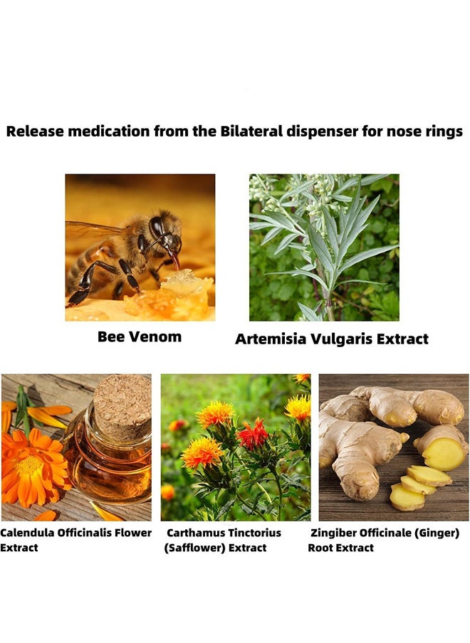ximonth Bee Venom Lymphatic Drainage And Slimming Nose Ring, Bee Venom Drainage And Slimming Nose Ring, Bee Venom Lymphatic Drainage Nose Ring, Can Speed Up Basal Metabolic Rate  - Image 3