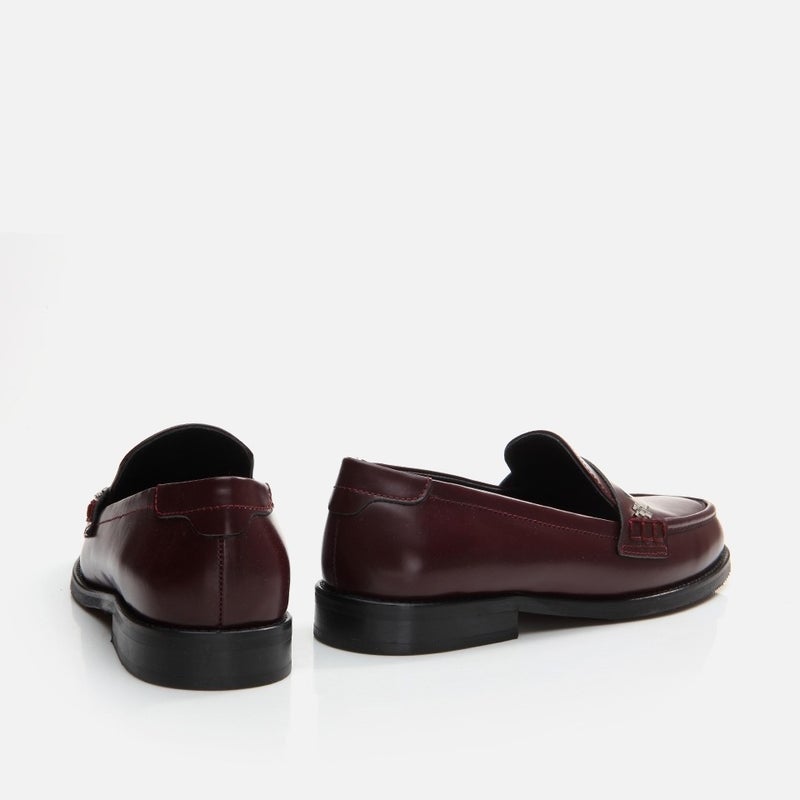 Hotiç 01AYH291700A780 GENUINE Leather Claret Red Women's Loafer  - Image 3